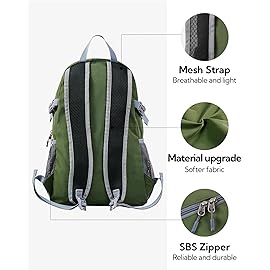 WATERFLY Small Lightweight Packable Backpack: 20l Ultra Light Foldable Travel Hiking Camping Daypack Day Pack for Man Woman