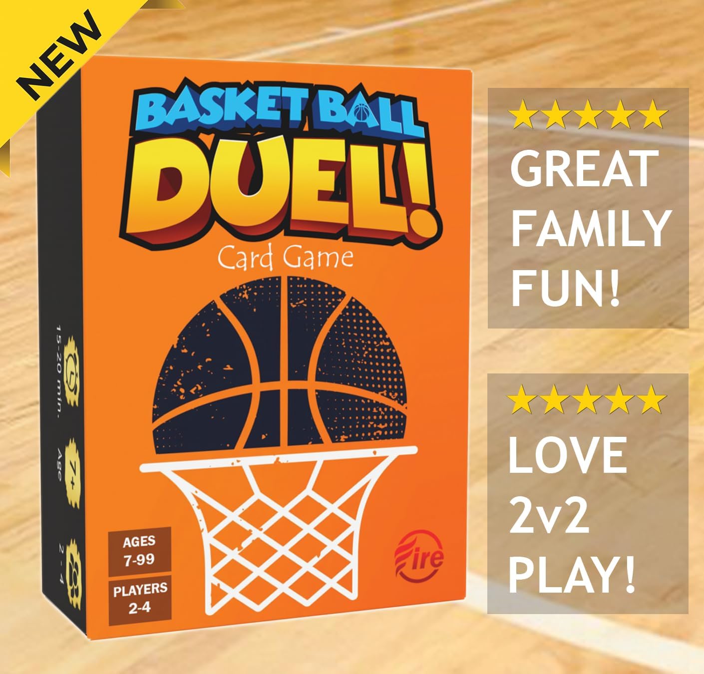 Card Game – Fast-Paced Puzzle & Strategy Basketball Game for Kids, Teens & Adults | 2–5 Players or Team Play | Ages 7+ | Youth Basketball to NBA-Inspired Sports Family Game Night Fun
