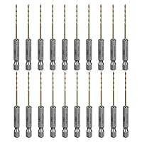 Vista 21 de SALI Juego de 10 brocas de cobalto, 10 brocas de acero de alta velocidad de 7/32 pulgadas, para madera dura, aluminio, metal, cobre, acero aleado