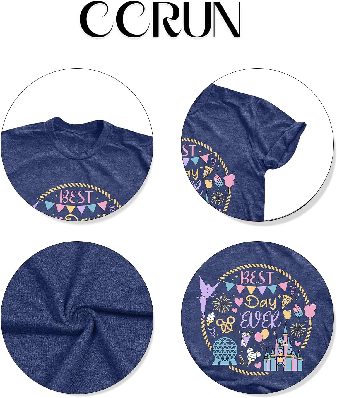 Magical Shirt for Women Best Day Graphic T-Shirt Magic Kingdom Shirts Family Holiday Vacation Short Sleeve Tee Tops - Image 5