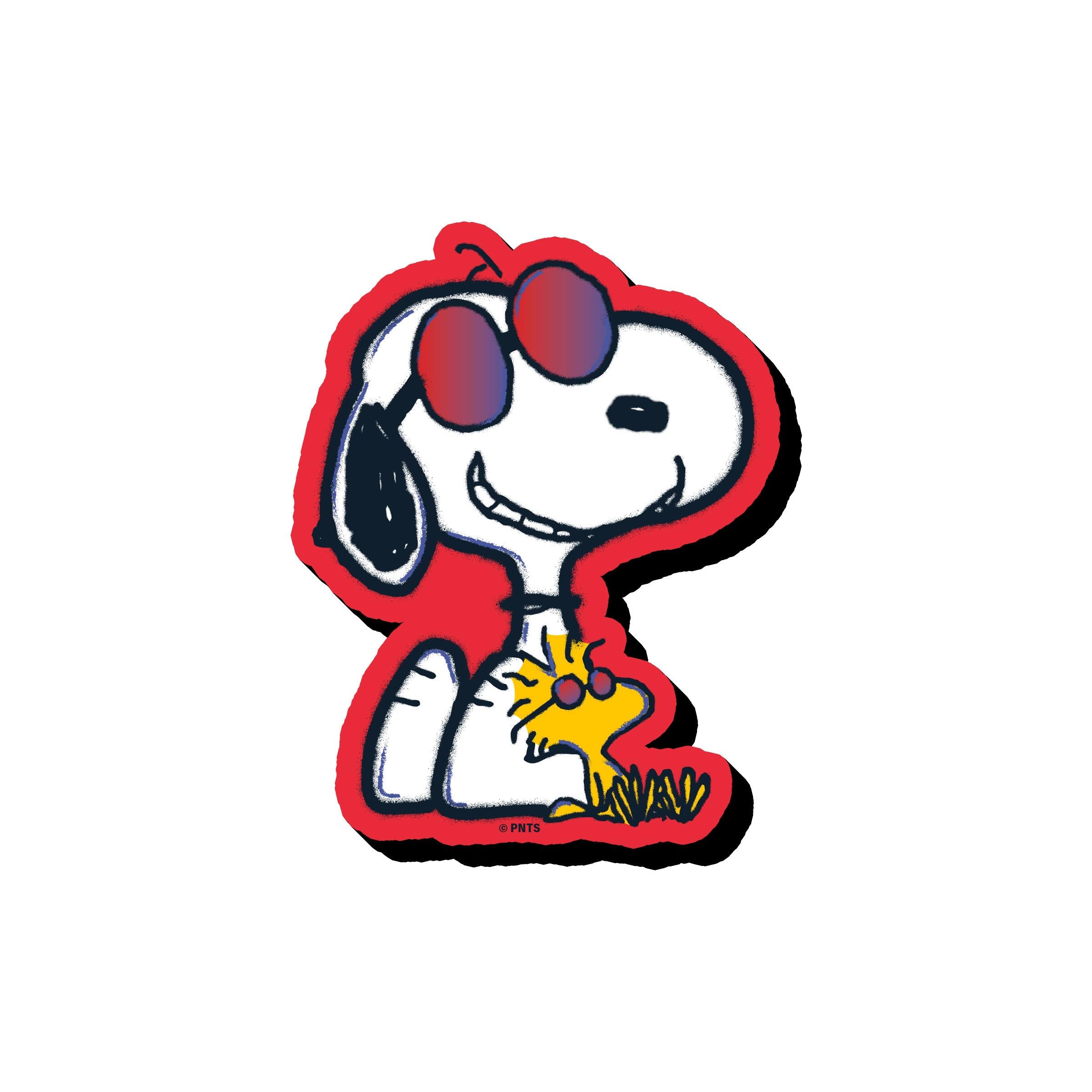 Aquarius Multi Color Peanuts Joe Cool Graffiti Funky Chunky Magnet