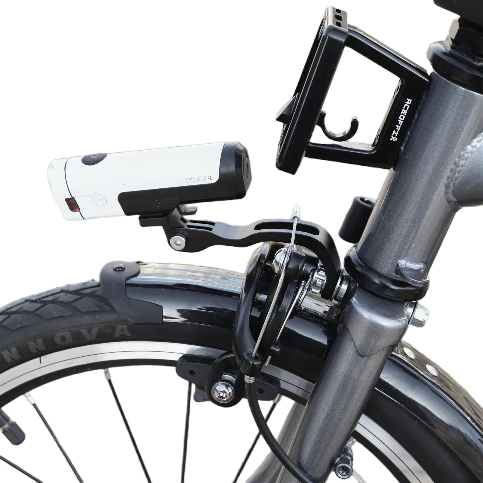 Supporto Per Bicicletta Compatibile Con Bromp Ton 3 Sixty Pieghevole Per Bici Da Corsa Parte Della Bicicletta in Lega Supporto Per Luci Della Bicicletta