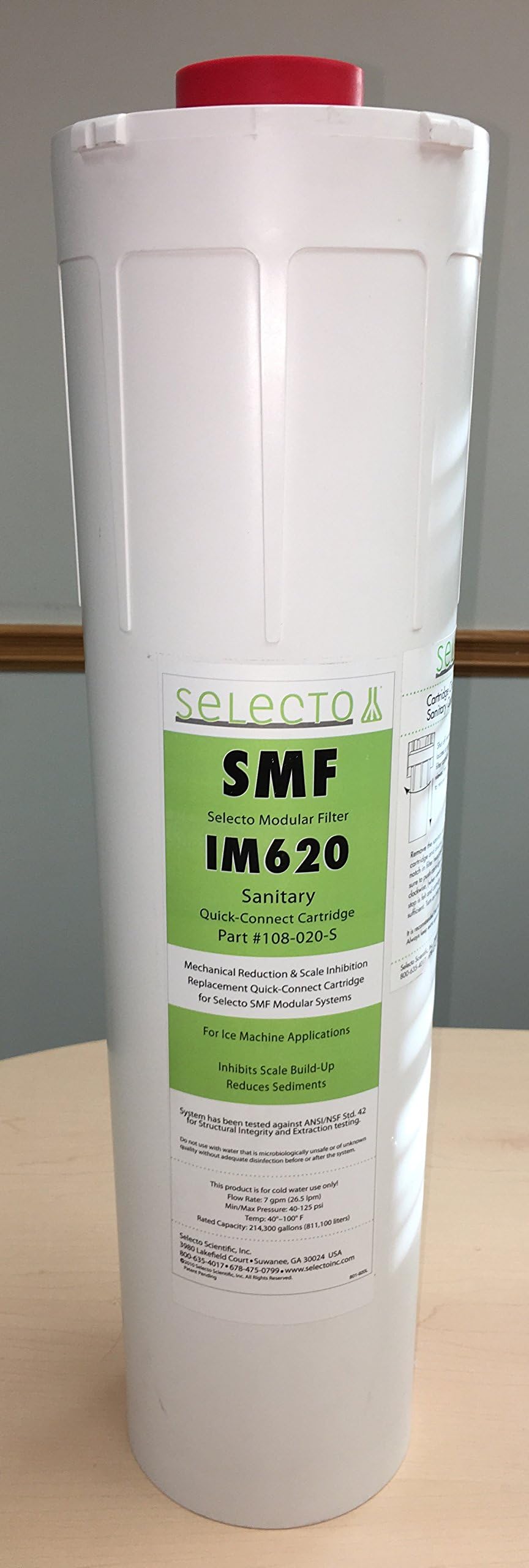 Selecto Water Filter IM620, 108-020-S, Activated Carbon, 1 Count