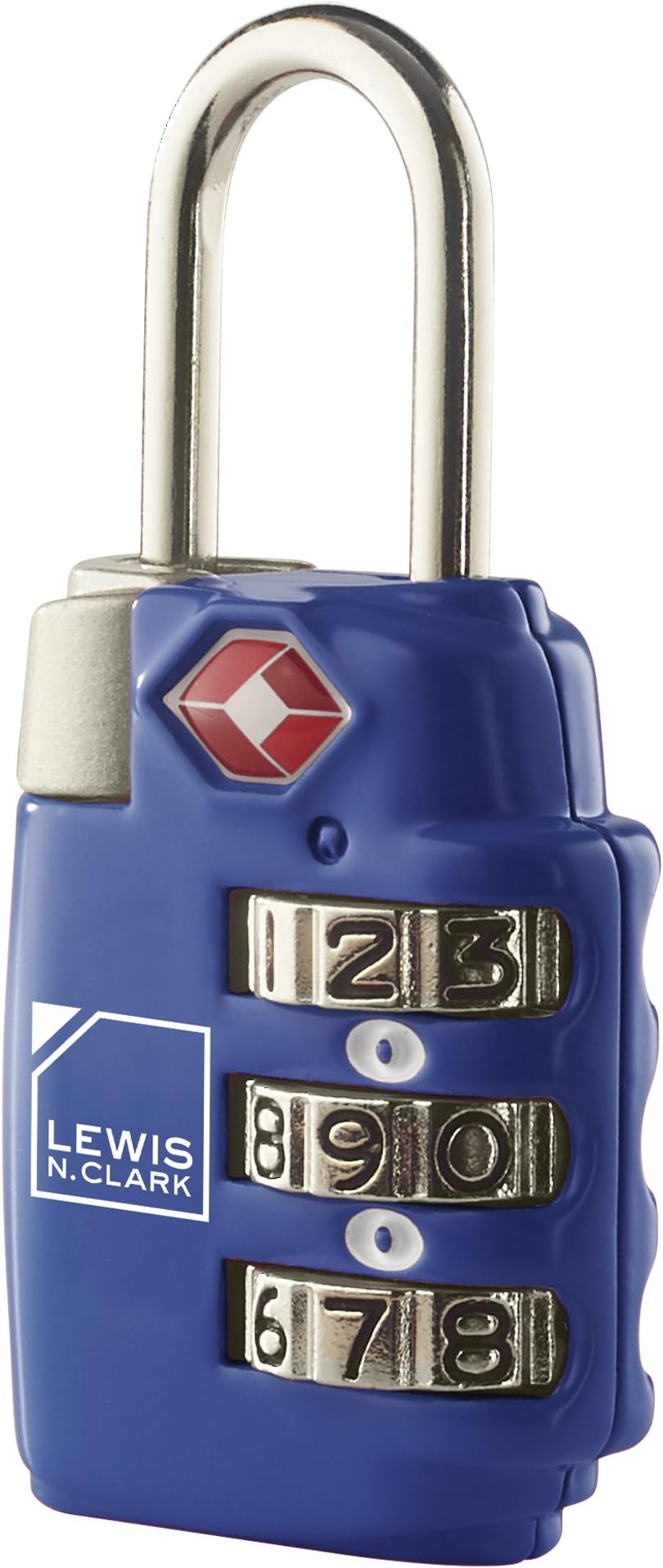 Travel Sentry TSA-Approved Luggage Lock, Large 3 Dial Combination with Easy Read Dials - Blue