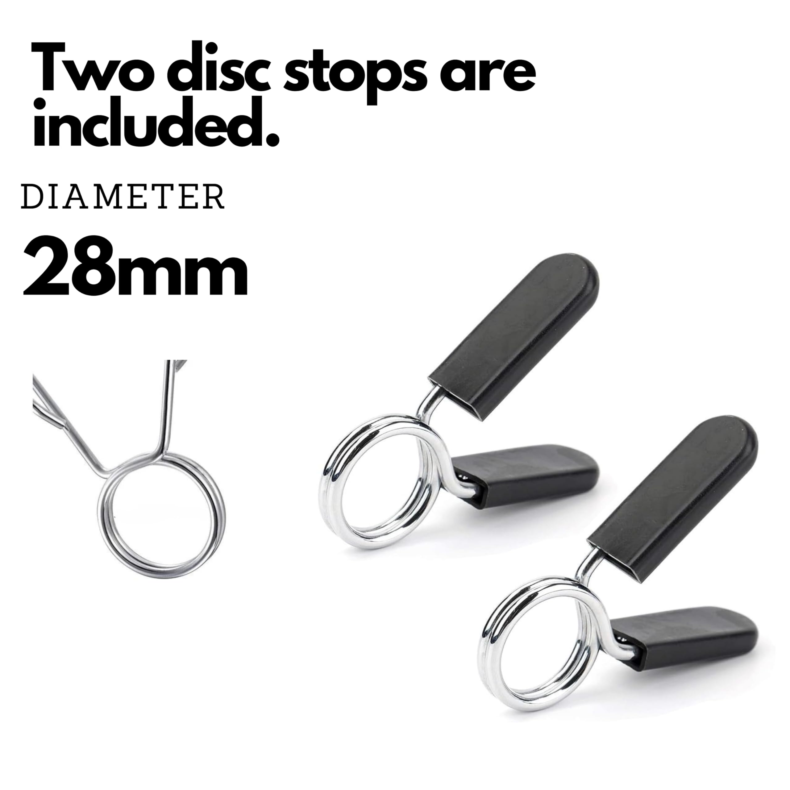 Bilanciere Palestra in Acciaio con Fermadischi Inclusi - Bilanciere 28mm Cromato 120 cm (6 KG) - Attrezzi Palestra Casa - Fitness Home Gym - Allenamento a Casa ottimale