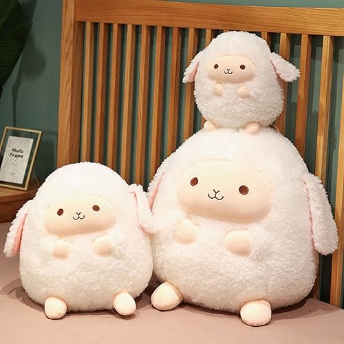 Miniatura 7 de Almohada de peluche de oveja de 12 pulgadas, almohada de cordero para abrazar, peluche de cordero, regalo de anime abrazable para niños y amantes en