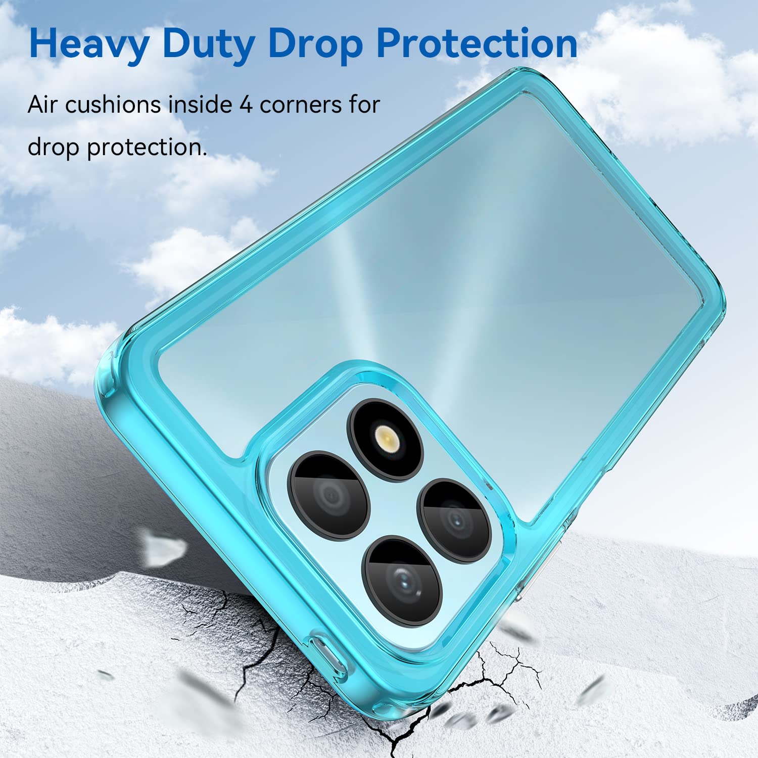 XINYEXIN Cover Per Honor X8a, Custodia Antiurto 360 Gradi Protezione