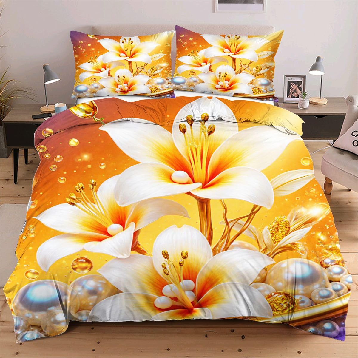 Housse de couette 180x200 moelleuse et enveloppante en microfibre sans repassage