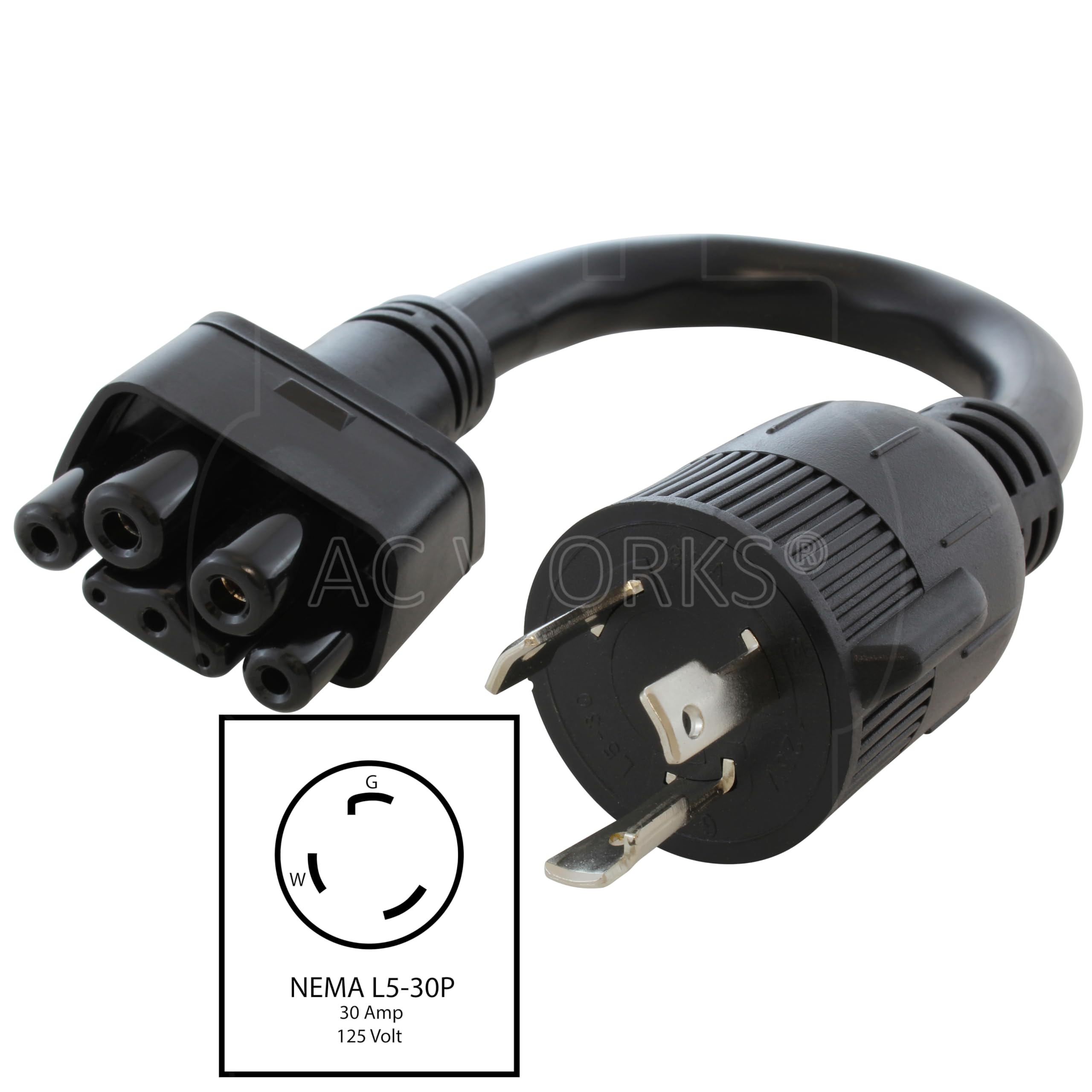 Amazon.com: AC WORKS EV Charging Adapter for Tesla Use (L5-30 30A