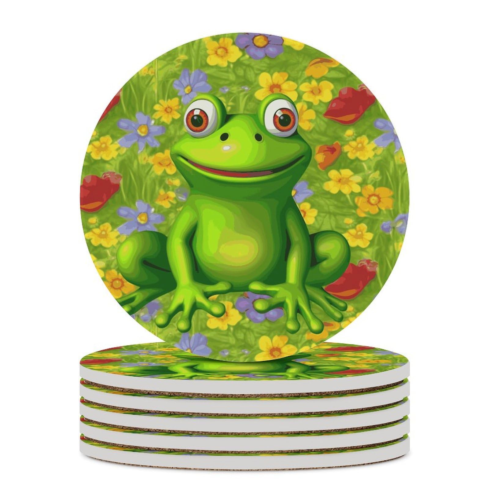 Dessous de verre absorbant grenouille pour votre table basse