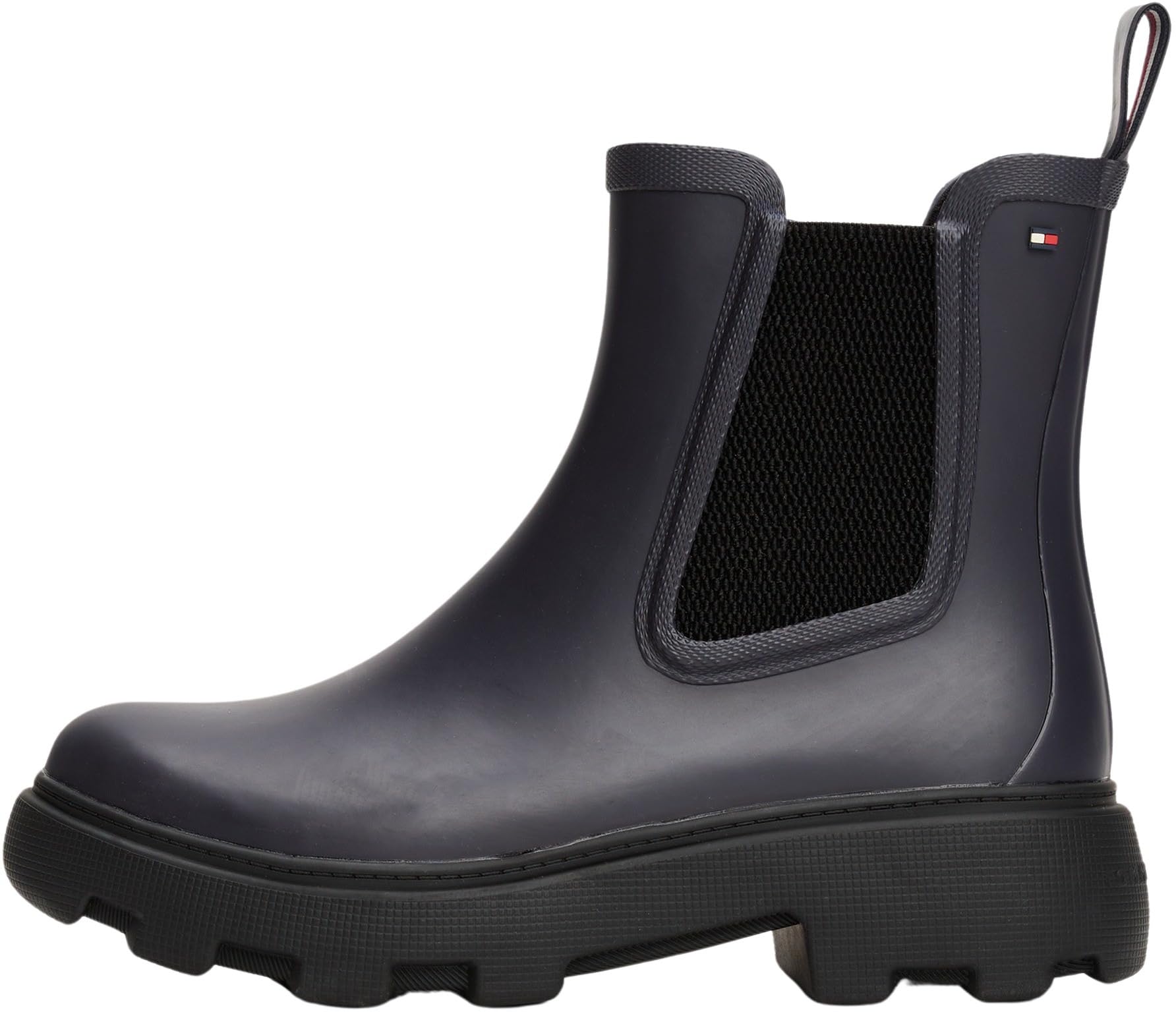 Tommy Hilfiger Damen Gummistiefel Rubber Rainboot mit Blockabsatz
