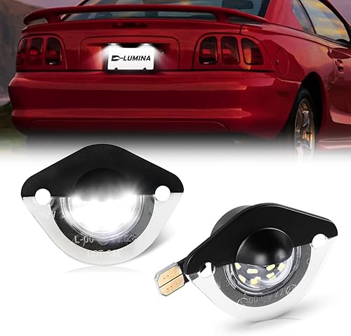 Miniatura 8 de D-Lumina Lámpara LED para matrícula, montaje de lámpara para Fo-rd Flex Focus Fusion Taurus Mustang Lincoln Mercury, alimentado por 18-SMD 6000K