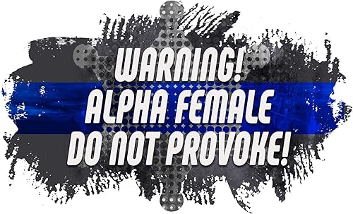 Miniatura 2 de Makoroni  ADVERTENCIA ALPHA FEMENINA NO PROVOKE! Police policía policía  11 oz única taza de café, taza de café