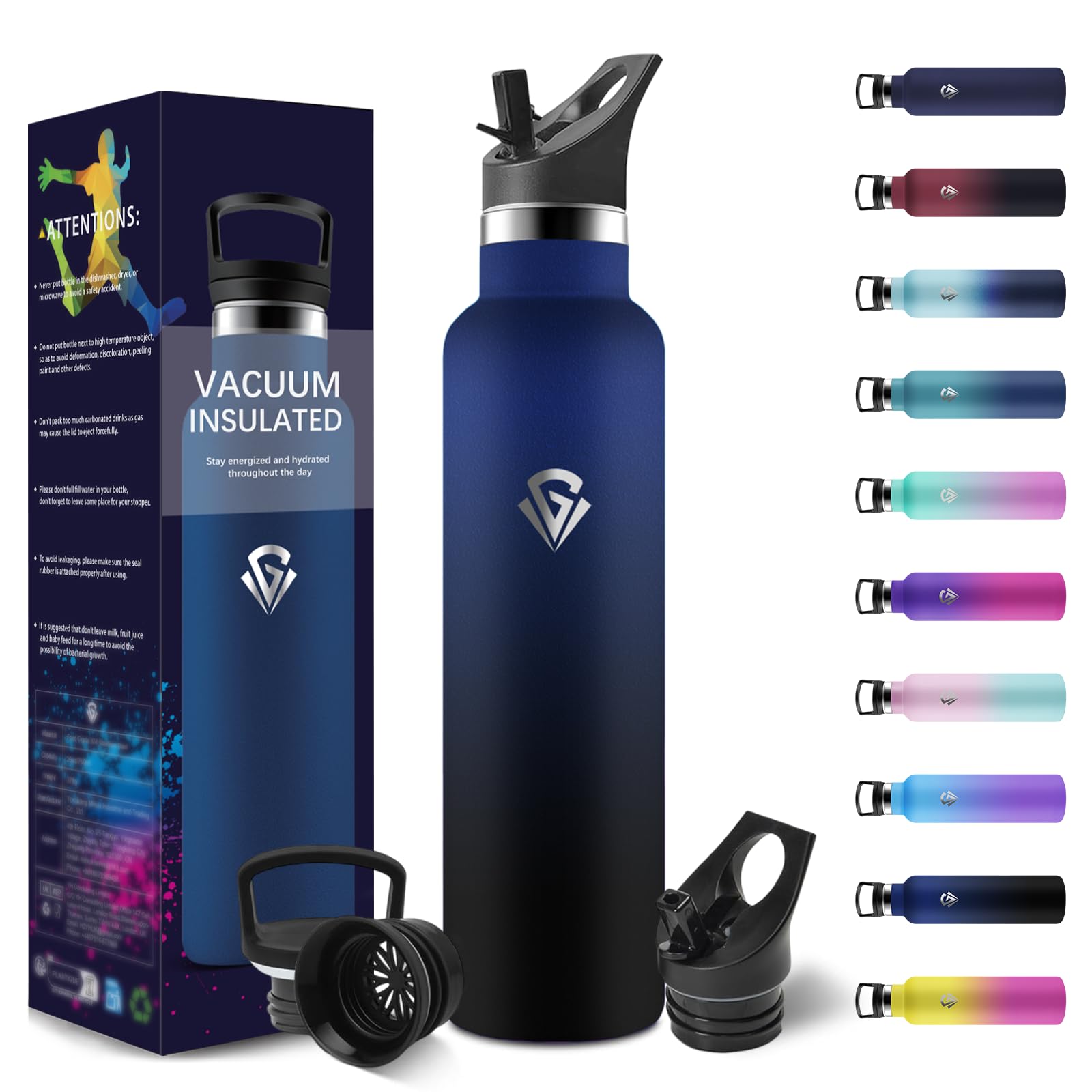 Bouteille D'eau En Acier Inoxydable HoneyHolly Gourde Isothere