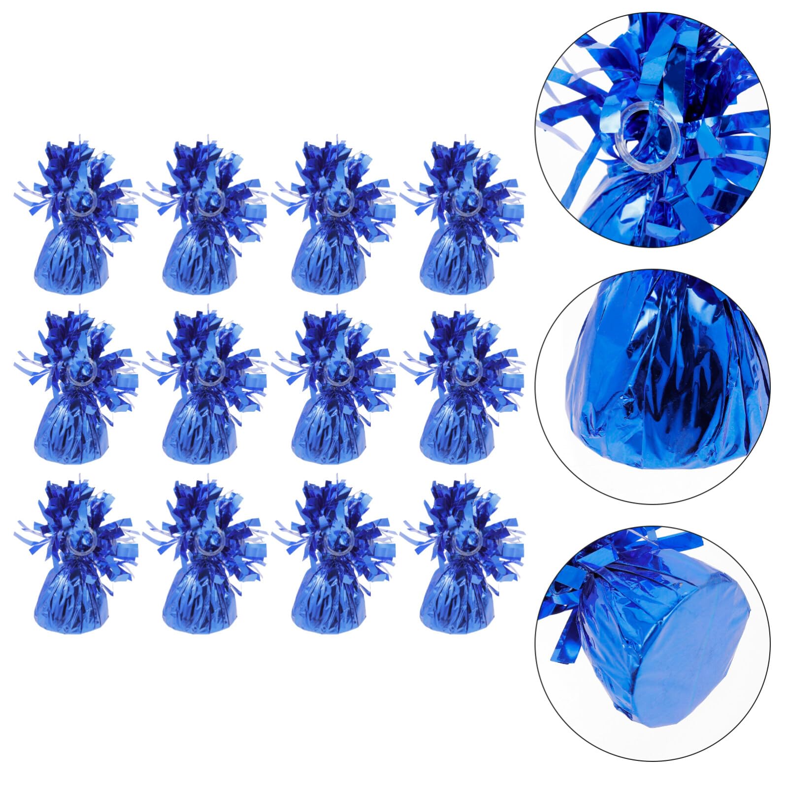 Pesas de Globos 12 Piezas de Hormigón Azul, Bloques de Gravedad