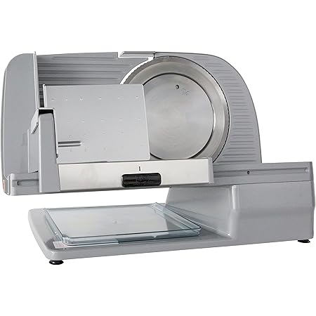 Chef's Choice 665 Professional Electric Food and Meat Slicer with Stainless Steel Serrated Blade Features Slice Thickness Control NSF Certified, 8.5-Inch, Gray