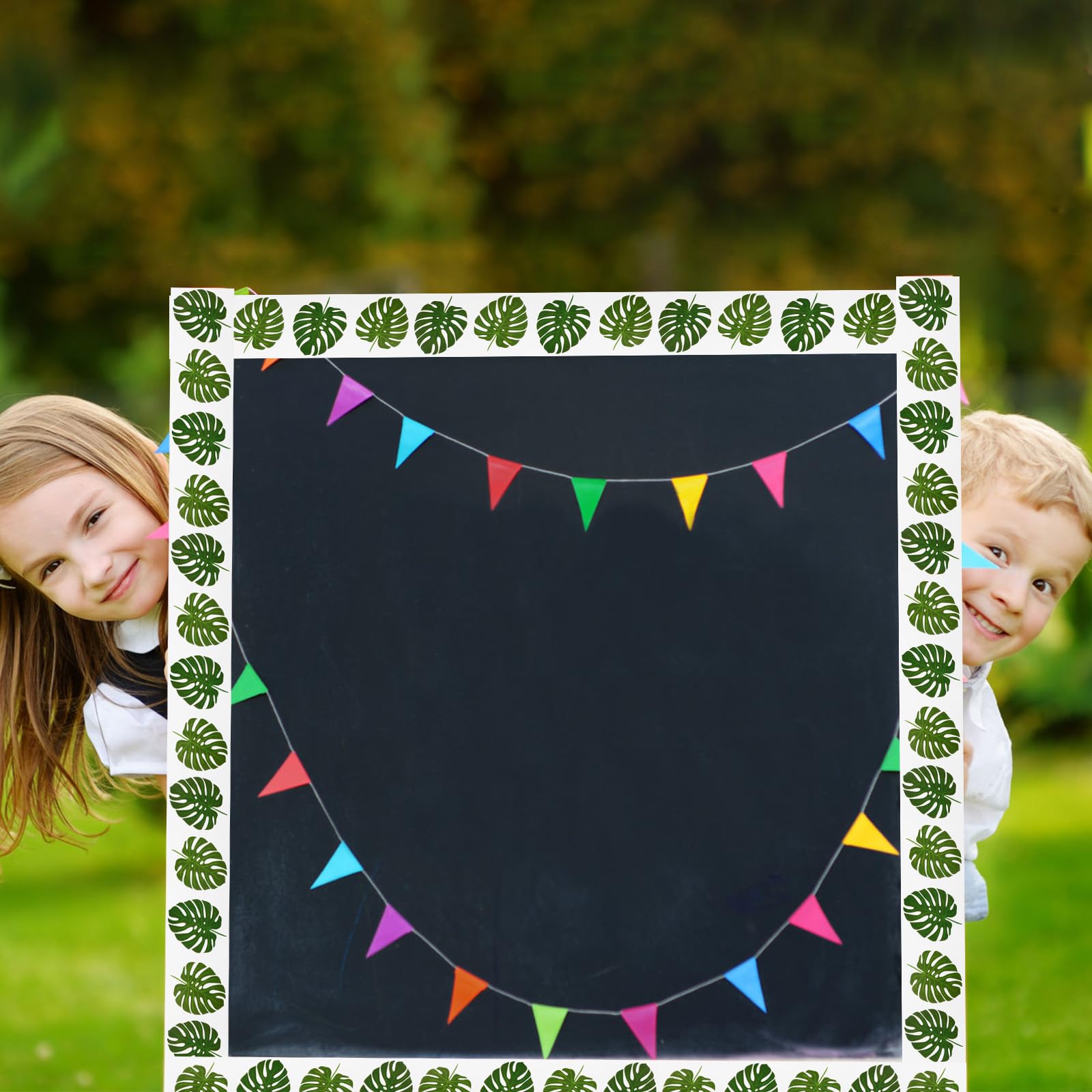6 Rollen 66 m Pinnwandbordüren Aufkleber, Pflanzen Apfel Smiley Blumen-Pinnwand-Rand 6 Designs für Klassenzimmer, Tür, Fenster, Tafel, Whiteboard, Wand, Babyparty oder andere Partydekoration