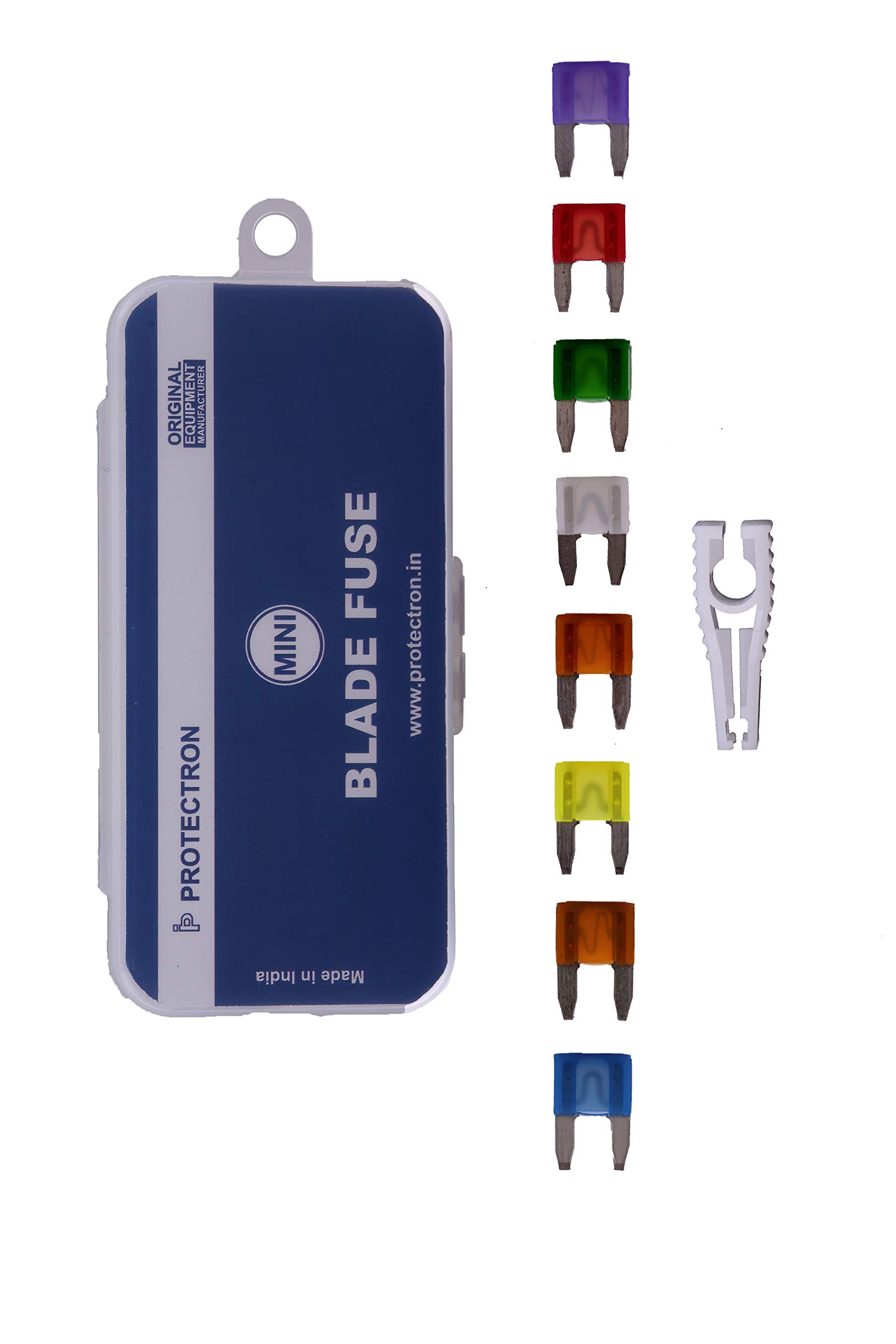 Protectron Electro Assorted Mini-Blade (ATM) Auto Car Standard Fuse kit-3A-30A with Extraction Puller -80 Piece-picture-30