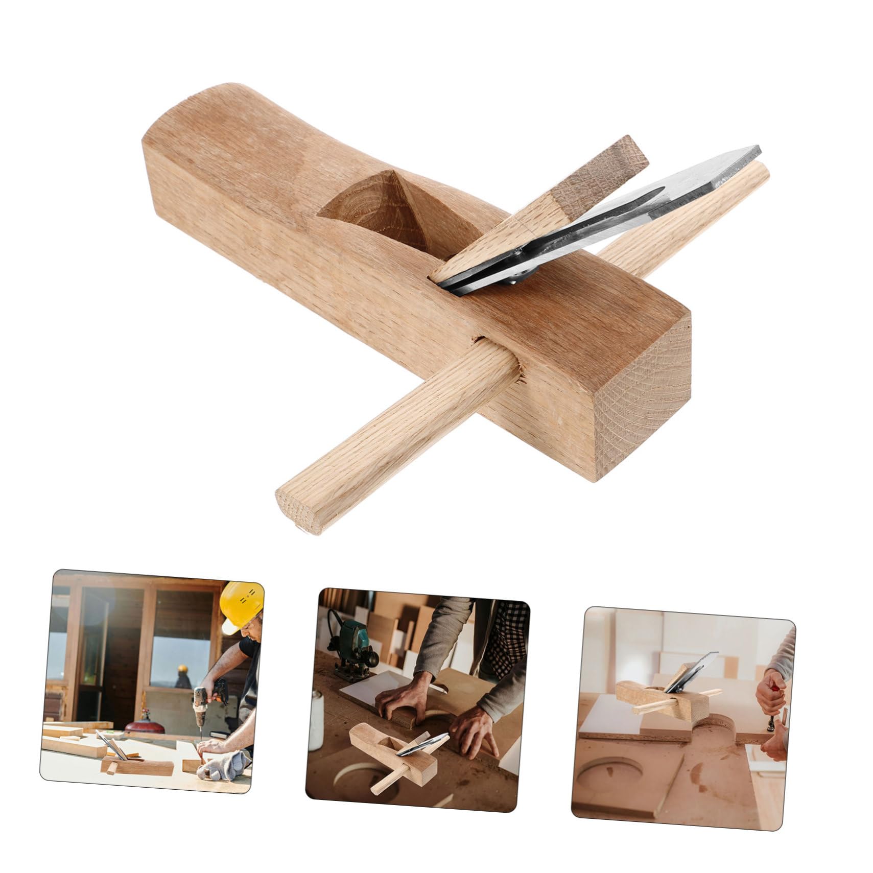 OSALADI Pialla Manuale per Legno 250mm Rifinitura Liscia e Lama in Metallo per Progetti di Falegnameria Fai da Te