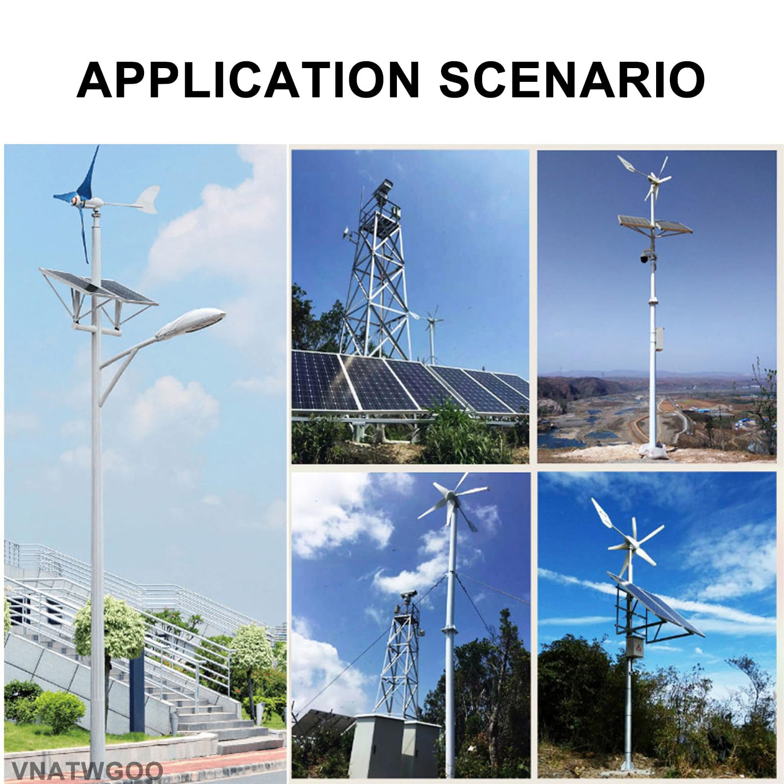 1-częściowy hybrydowy regulator ładowania z podwójnym wejściem – system solarno-wiatrowy o mocy 15000 W, automatyczne wykrywanie napięcia do zastosowań poza siecią