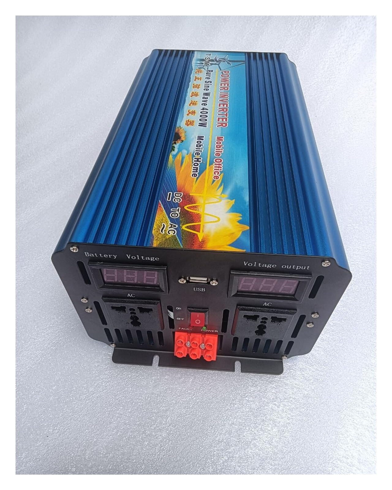 Inversor de Pantalla Digital de Onda sinusoidal Pura de 4000W CC 36V a CA 220V 60HZ(50HZ,24V-110-120V)