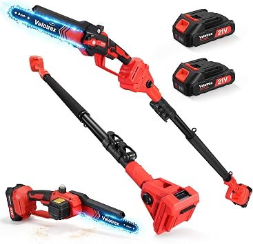 8 Inch Brushless Cordless Pole Saw for Trimming High Branches and Limbs