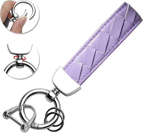 Miniatura 9 de Funda para llavero Honda con llavero de cuero, TPU suave de 5 botones, compatible con llave de automóvil Civic Accord Pilot CR-V Insight EX EX-L