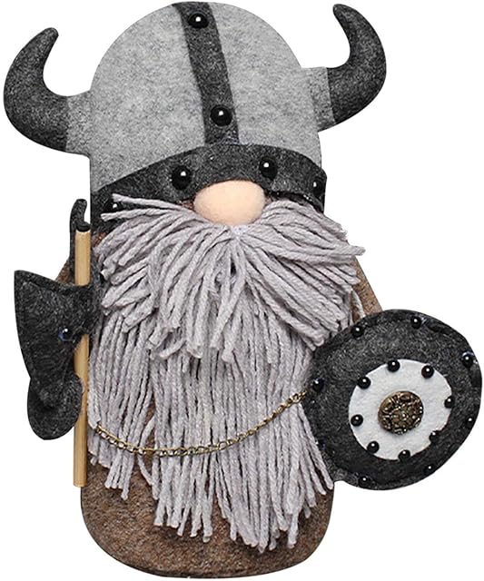 Ruilonghai Gonk Gnome Handmade Swedish Gnome Ornaments, Cute Plush Doll Gnome Decorations Santa Figurines Elf, Gnomish Viking Gladiator Home Table Decor(10.23 In)