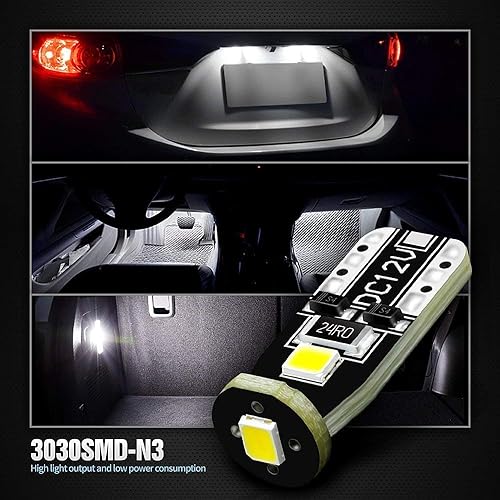 Miniatura 5 de Paquete de luces LED de respaldo y interior de automóvil japonés 194, DE3175, 921 tamaños de bombilla