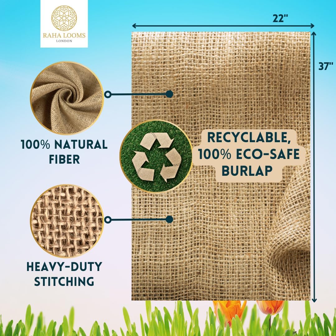 22” x 37” Large Burlap Sacks (Pack of 12) – Bulk Sack Race Bags for Schools, Field Days & Events, Heavy-Duty Burlap Potato Storage & Gardening Bags - Image 7