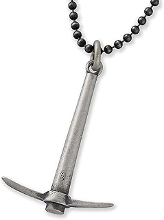 925 sterling silver necklace for men pendant for men necklace miners pick pendant pickaxe necklace chain punk rock rustic vintage mens gift