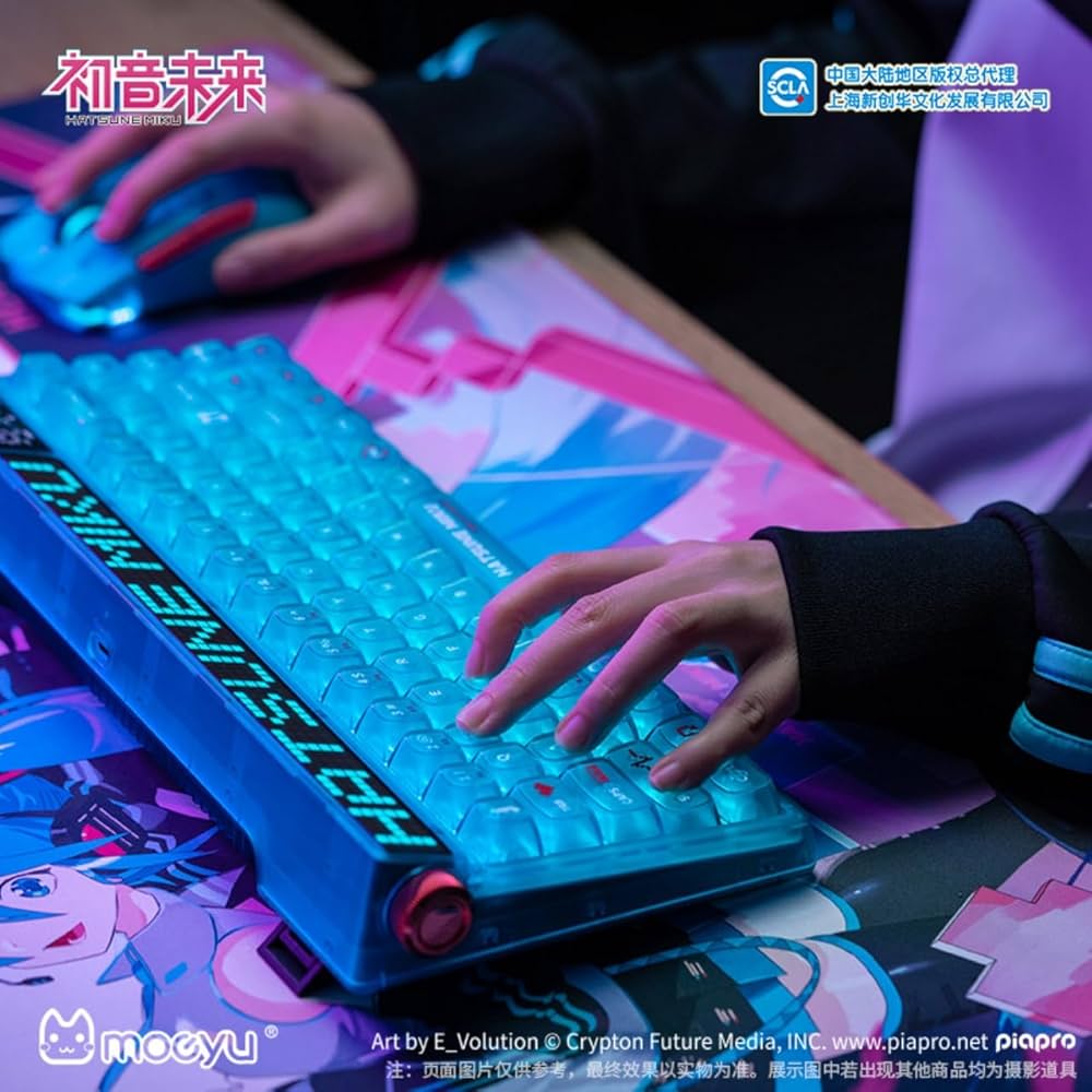 初音ミク　ゲーミングキーボード Amazon | 初音ミクキーボード 機械キーボード USB有線接続