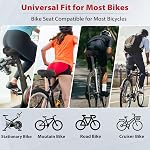 Siège vélo surdimensionné Peloton-Compatible, Selle de confort extra large pour les femmes & Hommes, Remplacement pour les vélos de route, de spin et de croisière