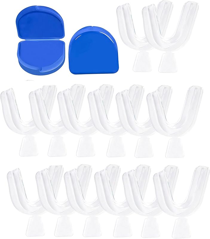 14 bandejas dentales para blanquear dientes, bandeja bucal delgada termoformada moldeable para blanqueamiento de dientes, kits de bandejas blanqueadoras de dientes cuidado bucal higiene bucal herramienta dental