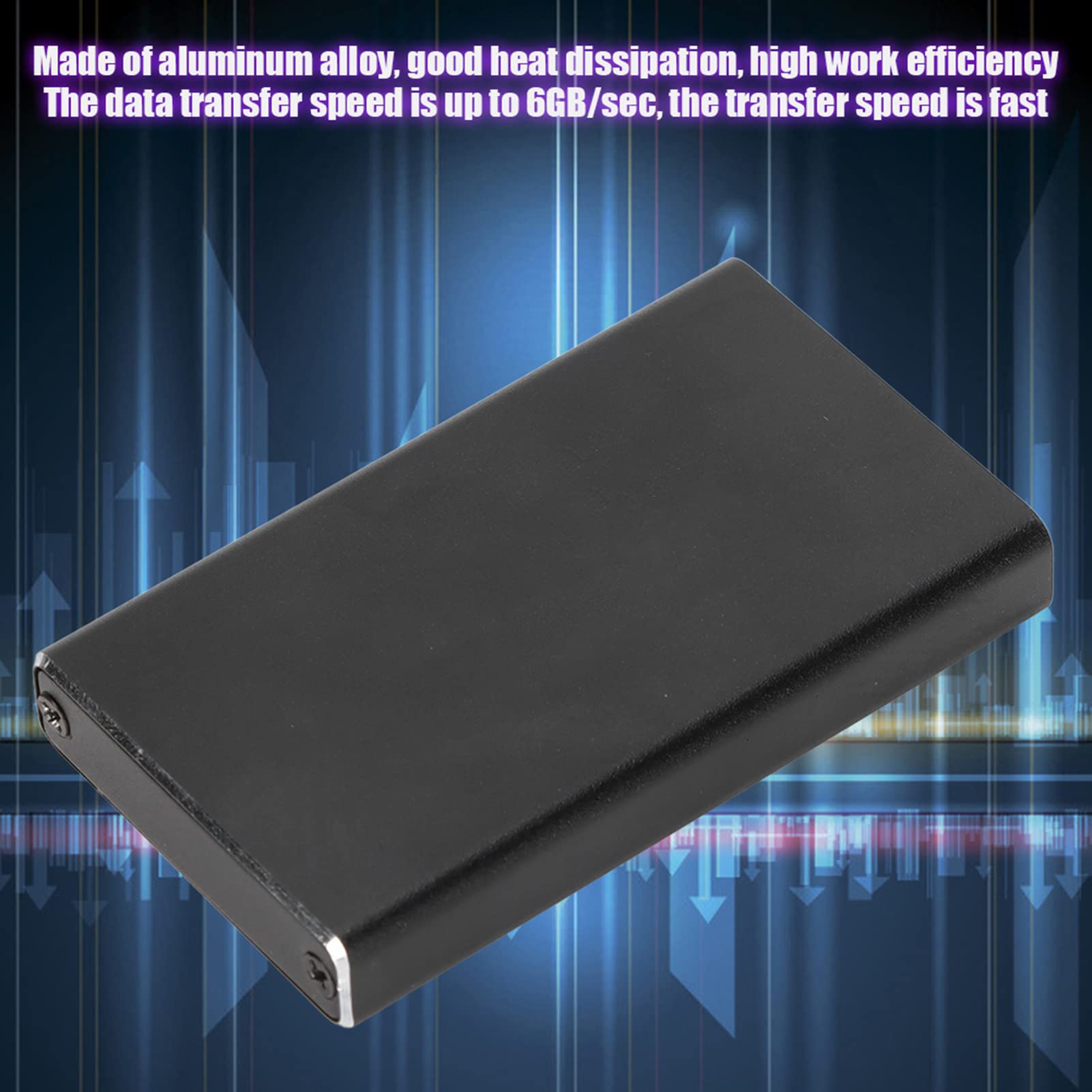 Discos Duros Externos, Portátil 6GB USB3.0 Caja De Disco Duro Móvil SSD,Interfaz USB3.0 Para Escritorio Portátil,Buena Disipación De Calor 2