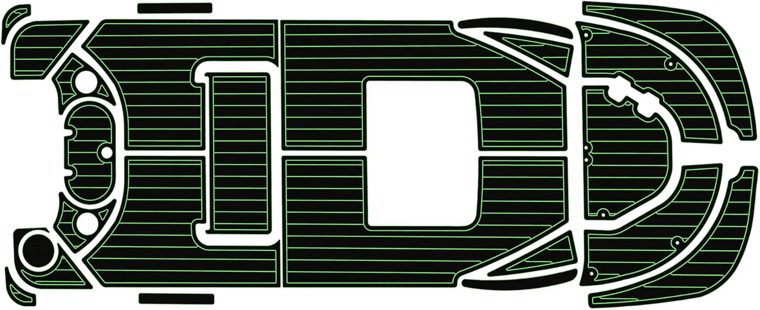 Marine Flooring mat for 2010-2017 Boston Whaler 150 Montauk Cockpit Sundeck Swim Platform Boat- 6mm EVA Faux Teak Decking Floor Seadek Non-Slip Marine Deck Mat Kit