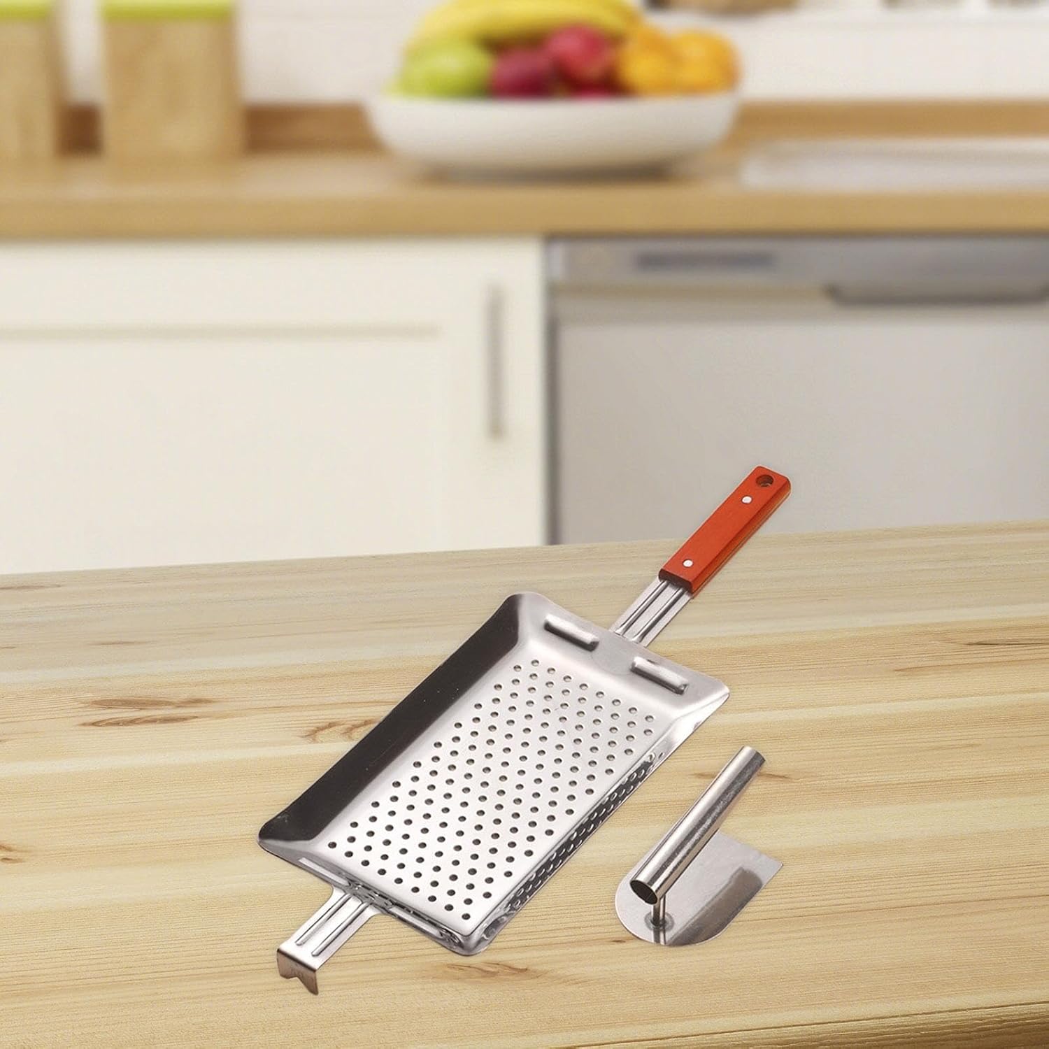 Pasta Hopper Tool Spaghetti Strainer Dumpling Press Cooking Tools for Home Cooking, Rectangular