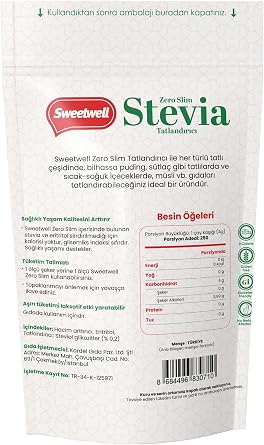 Sweetwell Zero Slim Stevia & Erythritol Sweetener 1 Kg x 3 Sugar Free, 0 Calories, Keto and Vegan Compatible