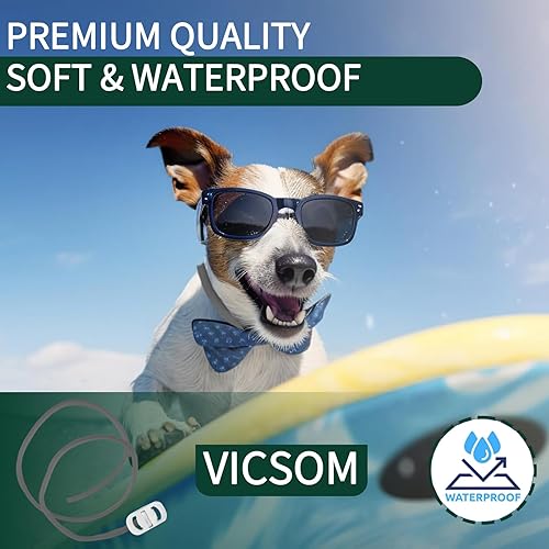 Miniatura 4 de Paquete de 4 collares antipulgas para perros, collar de pulgas y garrapatas de perro que brilla en la oscuridad, 8 meses de prevención de pulgas y