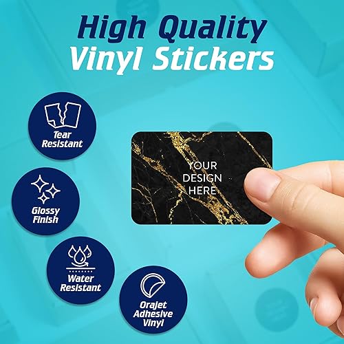 Vista 262 de DayStar Custom Signs & Design - 100 adhesivos de vinilo personalizables, con texto, imagen, diseño y logotipo; adhesivos para logotipo de embalaje