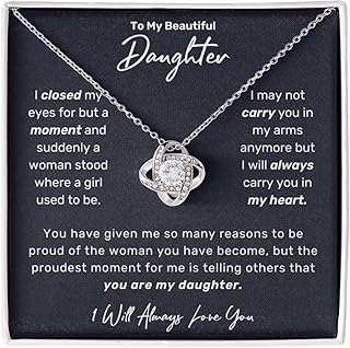 Daughter Gifts from Dad, To My Daughter Necklace From Mom, Birthday Gifts For Daughter Necklace, Father Daughter Gifts From Mom, Daughter Jewelry From Dad, Christmas Graduation Valentine Idea Gifts