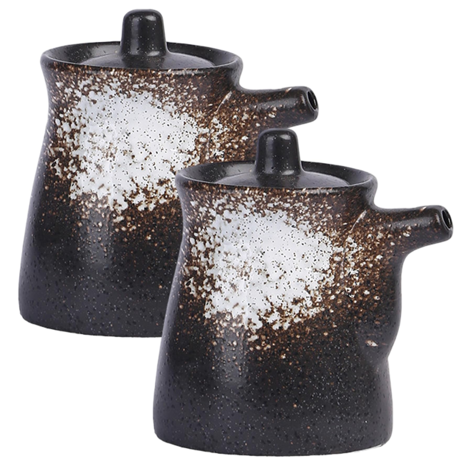 Dispensador de botellas de salsa de soja de cerámica y vinagre para mesa y cocina