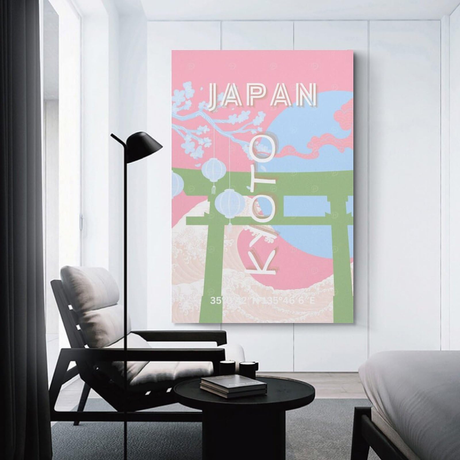 Junmoney Canvas Art Print Japan Travel (8), 16x24inch(40x60cm), for Gallery Wall Decor And Room Displays, Wall Decor Suited to Curated Displays