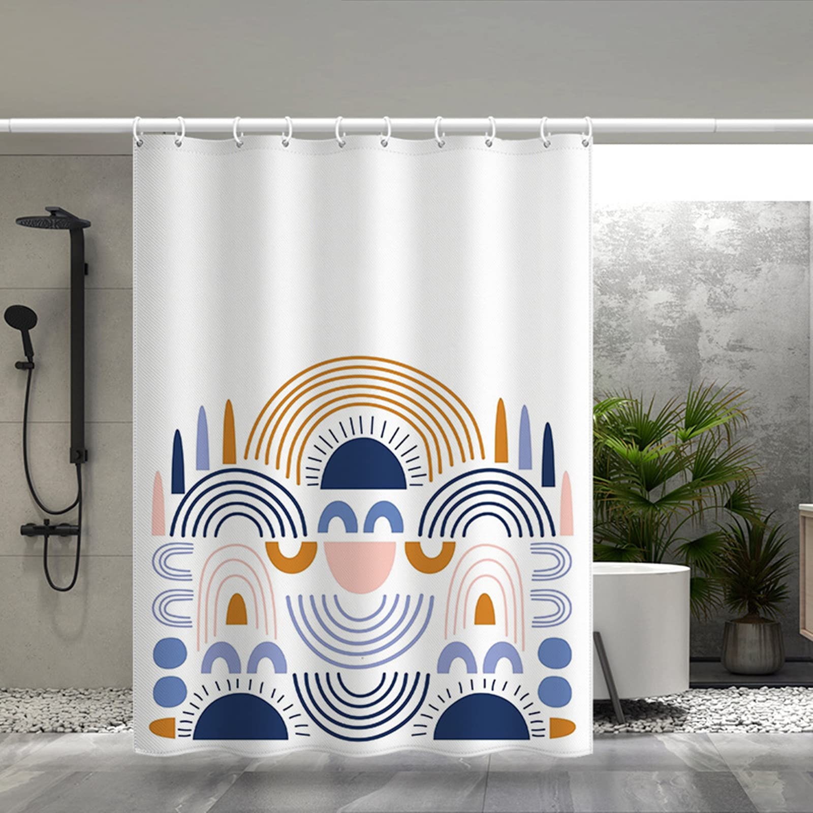 Rideau douche rayons du soleil KnSam pour une salle de bain lumineuse