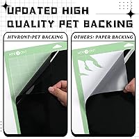 Vista 6 de HTVRONT Negro + Blanco 12 Pulgadas x 4.27 Metros Rollo de Vinilo Permanente Mate con Cinta de Transferencia, 2 Rollos, Patrón de Burbujas