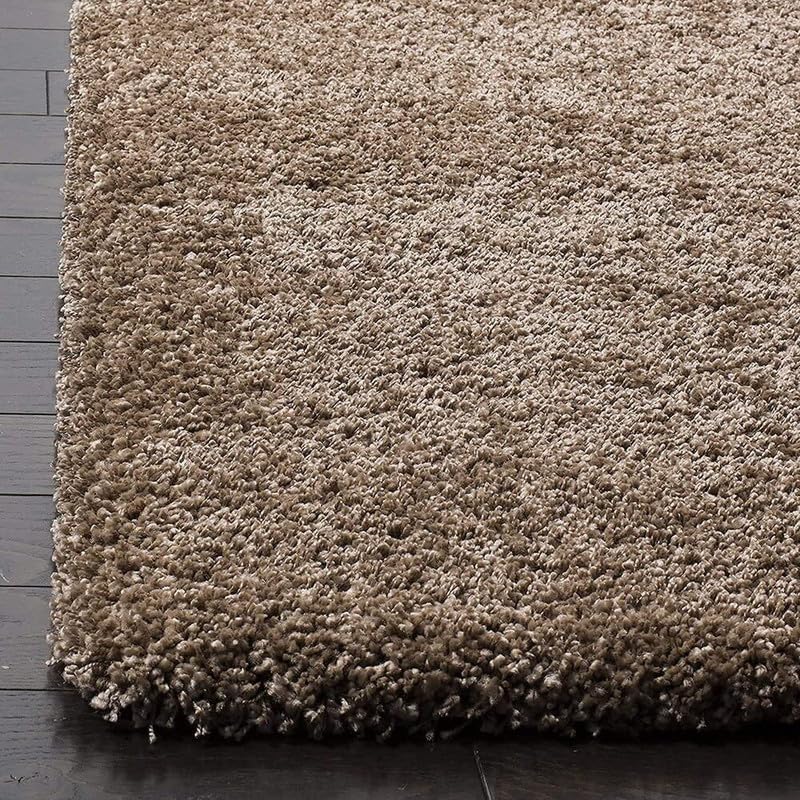 Image of Carpet for Living Room 5 X 7 FEET Modern Soft Shaggy Carpet Thick, Fluffy & 2 inch Pile Shag Rug for Your Kids Room, Bedroom & Livingroom (Dark Beige)