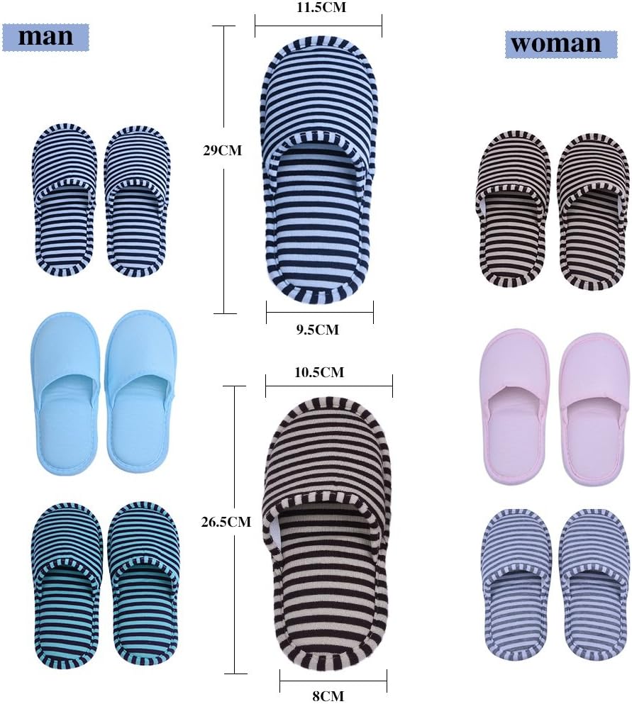 Travel Foldable Slippers, Anti Slip, Lightweight Women Slippers, Drawstring Storage Bag for Home Hotel Flight Use - Image 4