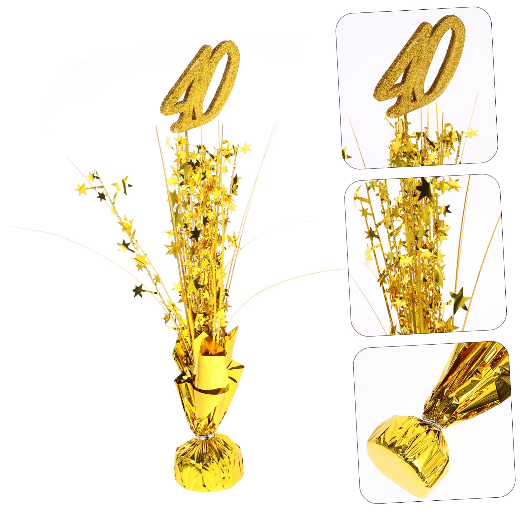 Ciieeo Home Decor Decor Happy Birthday Household Decorations for Birthday Birthday Table Decorate Commemorate Party Decorations Glitter The Sign Table Decoration Desktop Suite