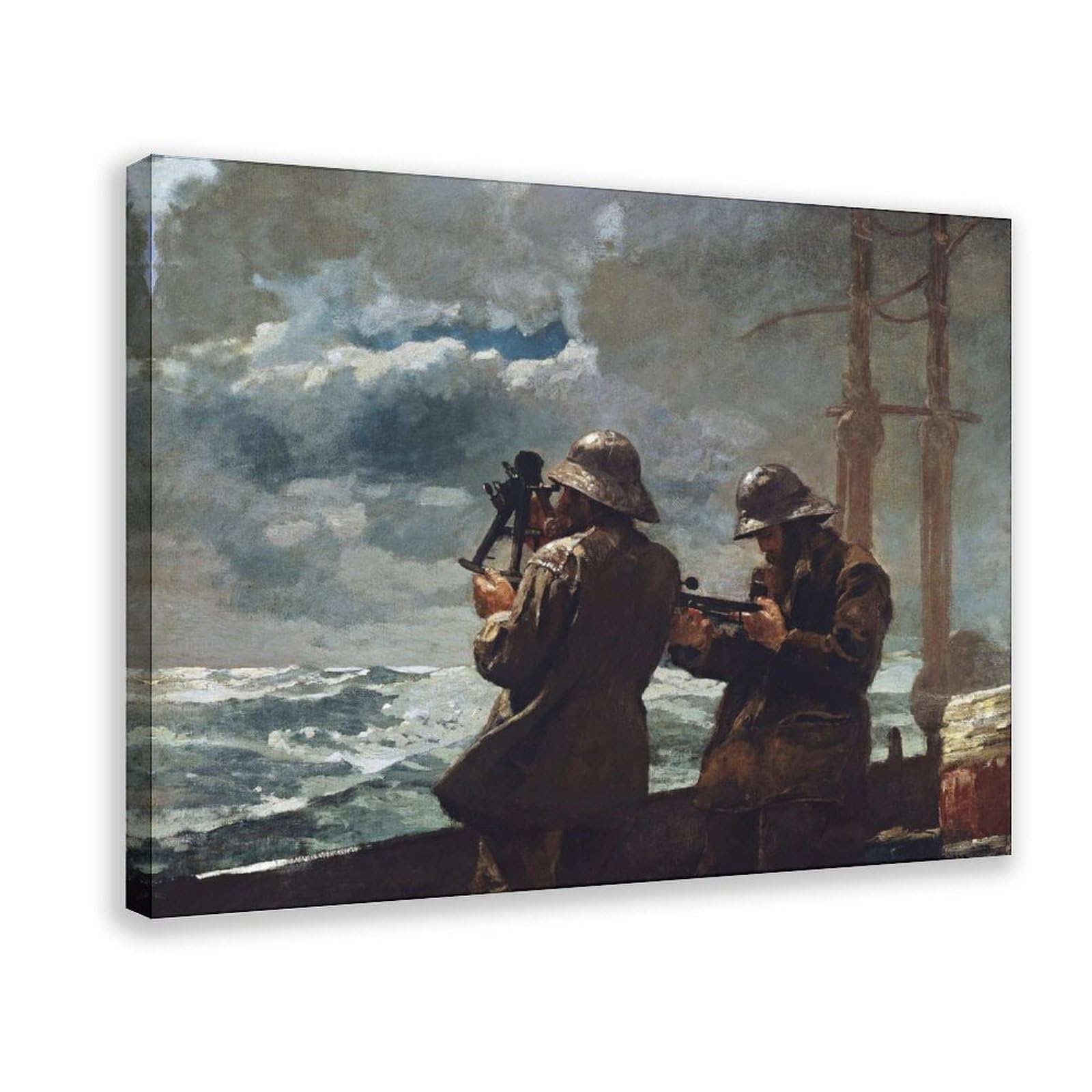 WCYB Eight Bells by Winslow Homer Art Prints Posters Canvas Deco Paintings Wall Art For Office Hangable Frame 8" L X 12" W
