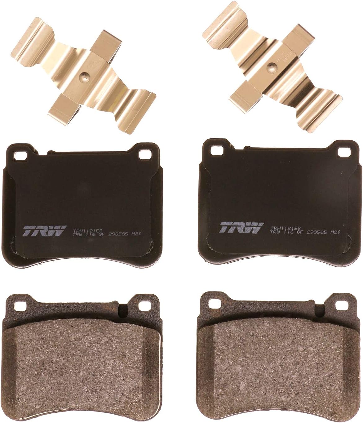 TRW Pro TRH1121ES Disc Brake Pad Set For Mercedes-Benz C230 2004-2007, Front, And Other Applications